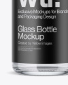 Clear Glass Bottle Mockup