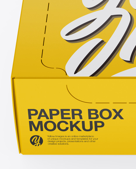 Glossy Box Mockup