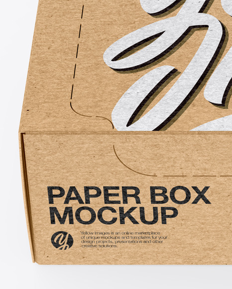 Kraft Box Mockup Kraft Box Mockup