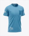 Men's Pocket T-Shirt - Front Half-Side View