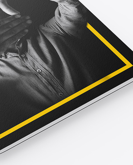 Textured A4 Magazine Mockup