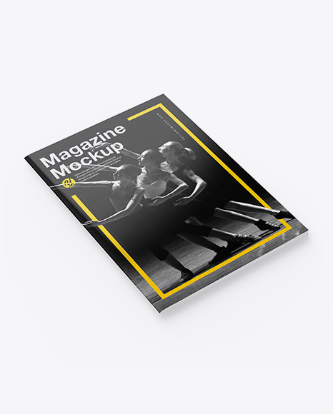 Glossy A4 Magazine Mockup