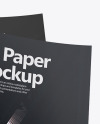 Two A4 Papers Mockup