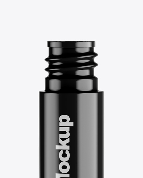 Opened Glossy Mascara Tube Mockup