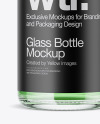 Clear Glass Bottle Mockup