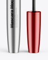 Opened Metallic Mascara Tube Mockup