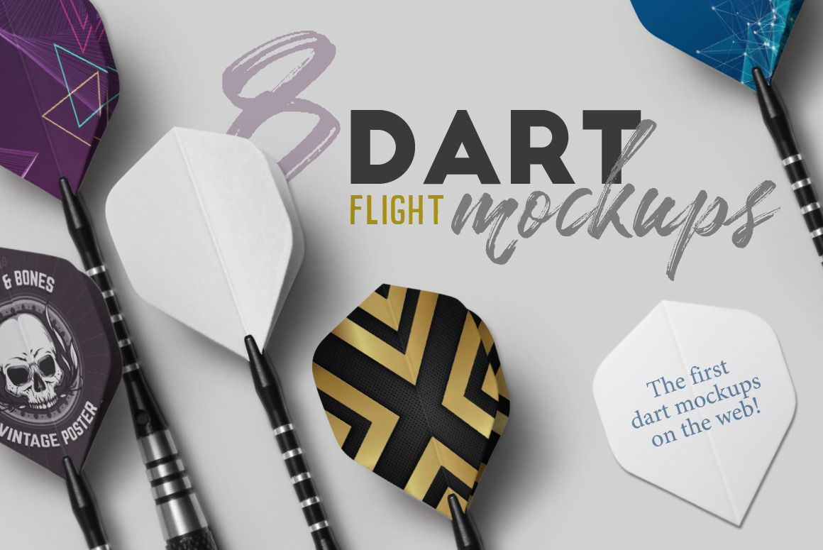 Dart Flight Mockups Dart Flight Mockups