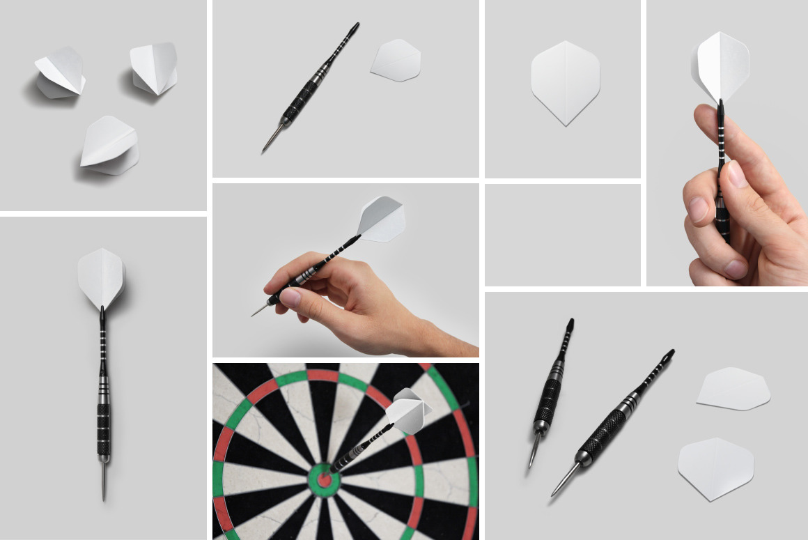 Dart Flight Mockups Dart Flight Mockups