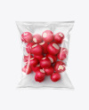 Plastic Bag With Radish Mockup