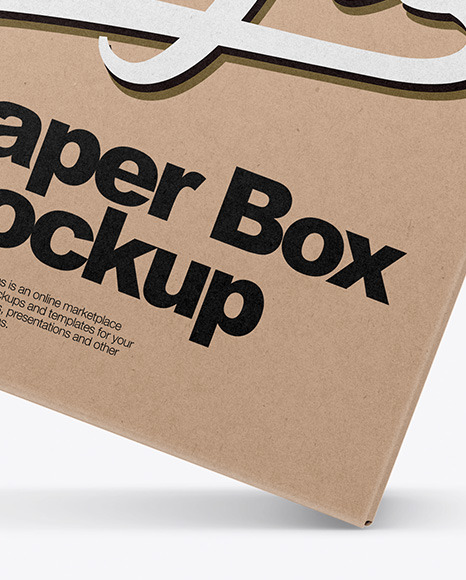 Kraft Box Mockup Kraft Box Mockup