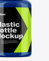 Glossy Plastic Bottle Mockup