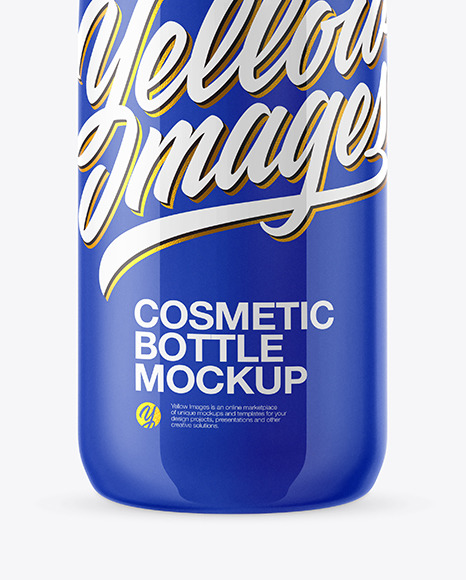 Glossy Cosmetic Bottle Mockup