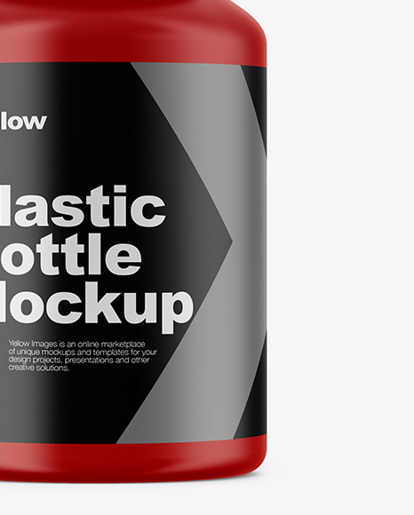 Matte Plastic Bottle Mockup