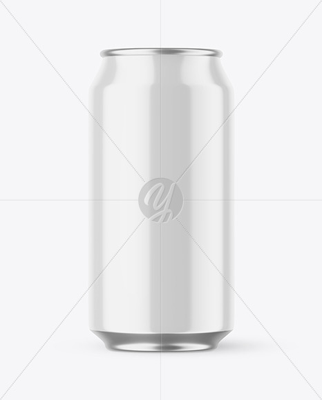 Glossy Drink Can Mockup