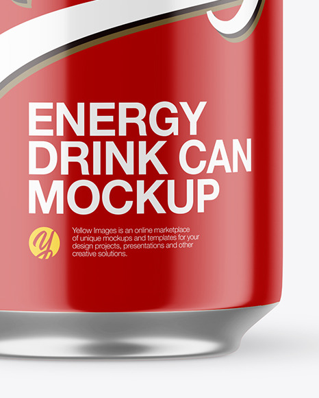 Glossy Drink Can Mockup Glossy Drink Can Mockup