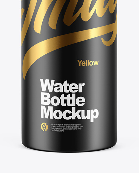 Matte Water Bottle Mockup