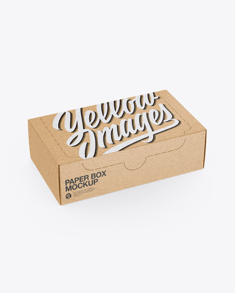 Kraft Box Mockup - Software box mockup