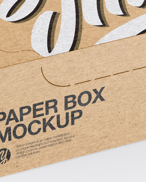 Kraft Box Mockup Kraft Box Mockup
