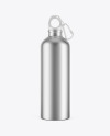 Metallic Water Bottle Mockup