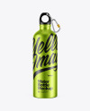 Metallic Water Bottle Mockup