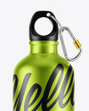 Metallic Water Bottle Mockup