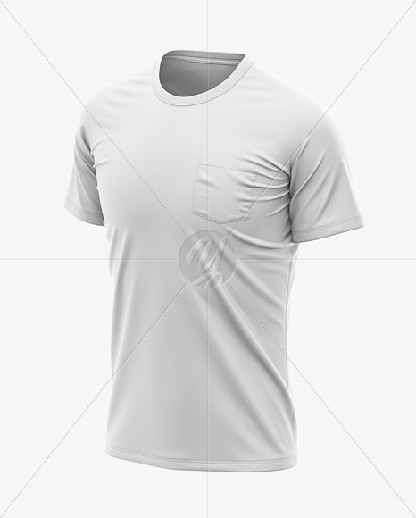 Men&#039;s Pocket T-Shirt - Front Half-Side View