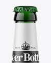 Green Glass Beer Bottle Mockup