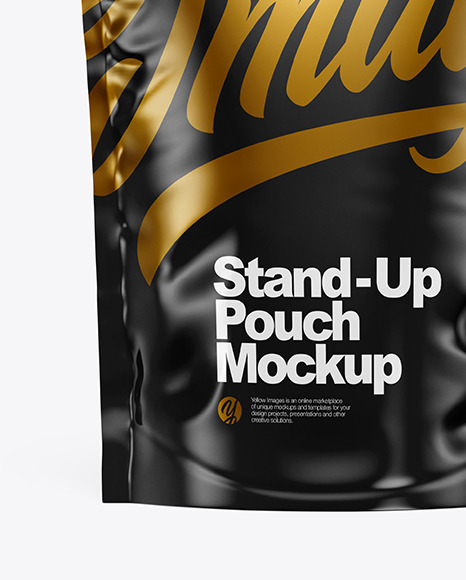 Glossy Stand-Up Pouch Mockup