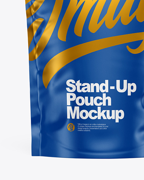 Matte Stand-Up Pouch Mockup