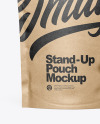 Kraft Stand-Up Pouch Mockup