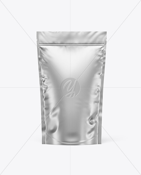 Metallic Stand-Up Pouch Mockup