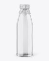 Clear Glass Water Bottle Mockup