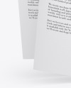 Two Textured A4 Papers Mockup