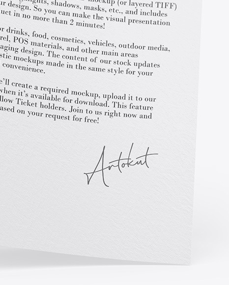 Two Textured A4 Papers Mockup