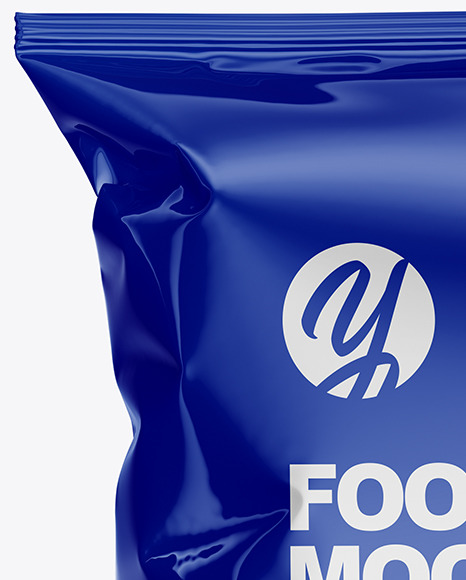 Glossy Food Bag Mockup