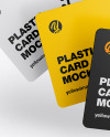 Three Plastic Cards Mockup