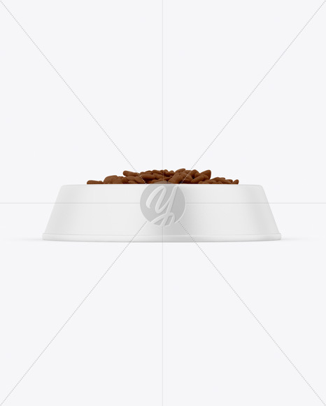 Matte Pet Feeding Bowl Mockup