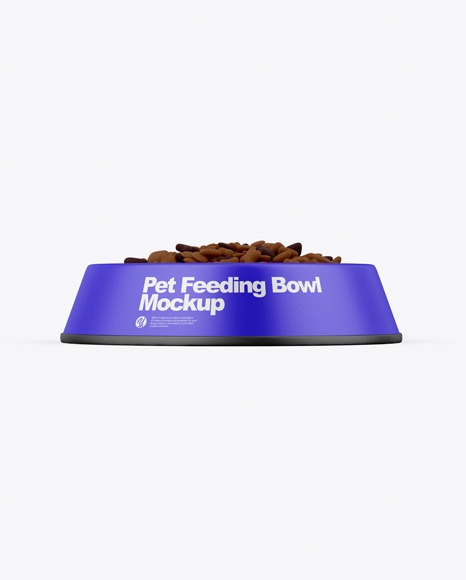 Matte Pet Feeding Bowl Mockup