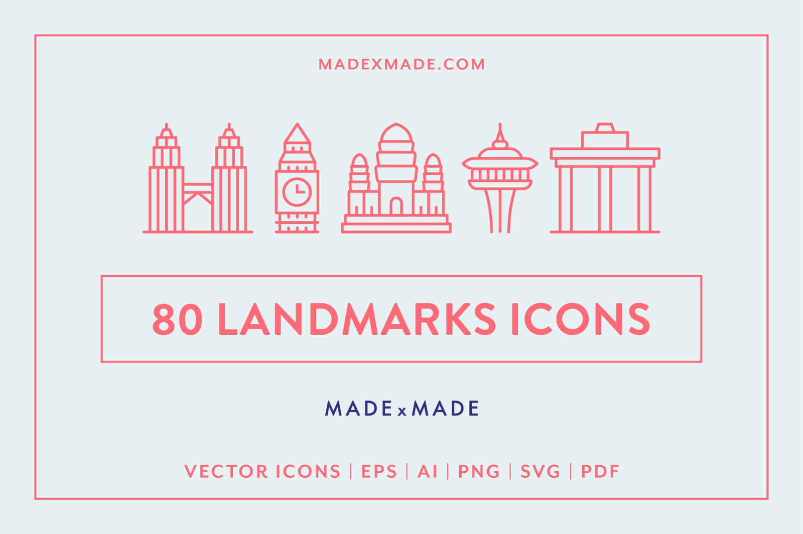 Line Icons – Landmarks
