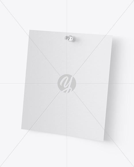 Textured Snapshot w/ Transparent Pin Mockup