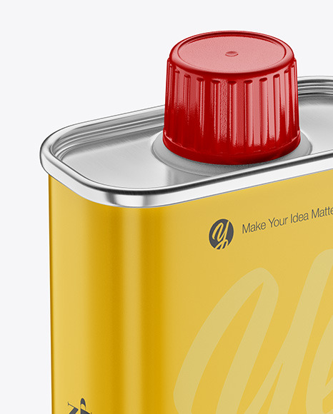 Oil Tin Can Mockup