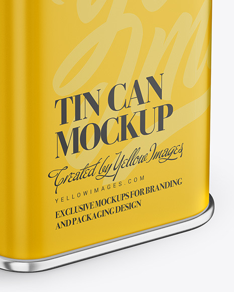 Oil Tin Can Mockup