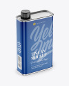 Oil Tin Can Mockup