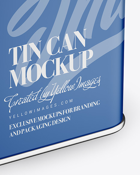 Oil Tin Can Mockup