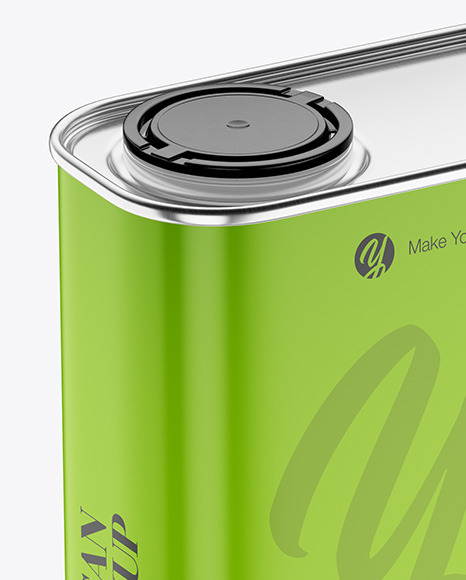 Oil Tin Can Mockup