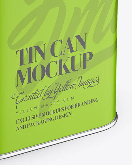 Oil Tin Can Mockup