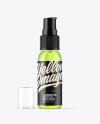 Clear Cosmetic Bottle with Pump Mockup Clear Cosmetic Bottle with Pump Mockup