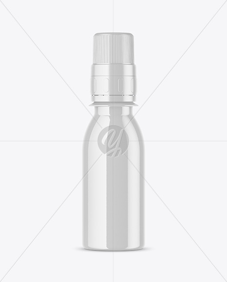 Glossy Medicine Bottle Mockup