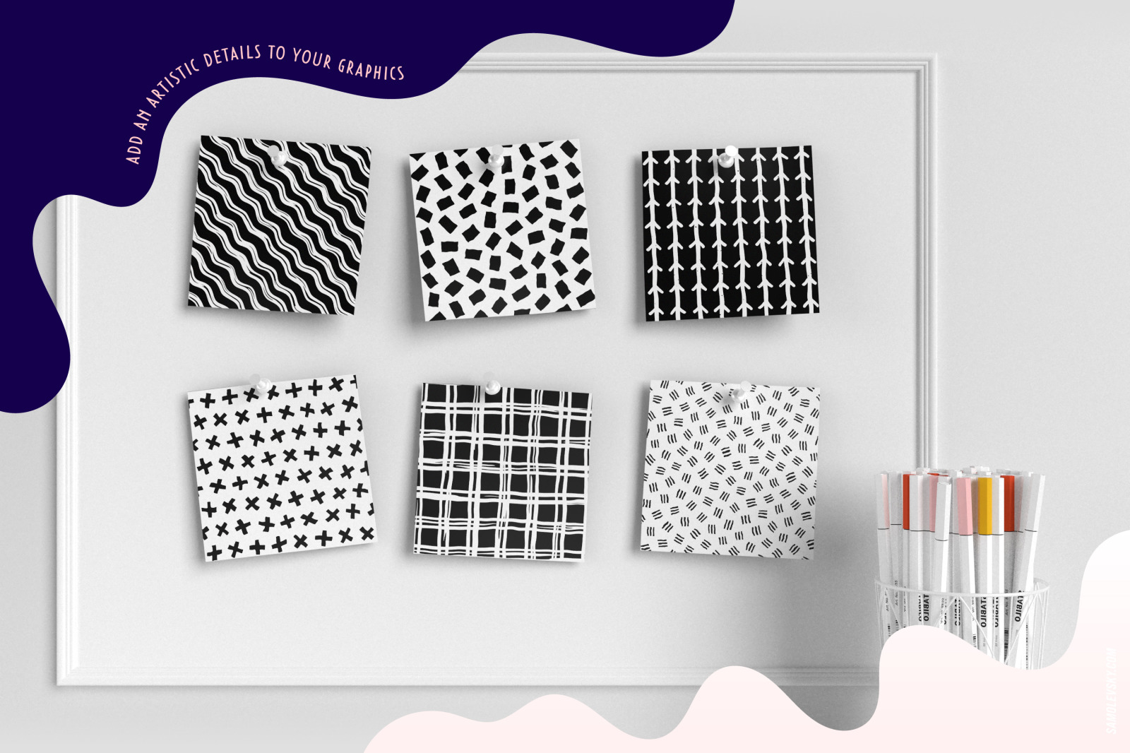 Handmade patterns bundle - 300 seamless patterns, brushes, and shapes Handmade patterns bundle - 300 seamless patterns, brushes, and shapes