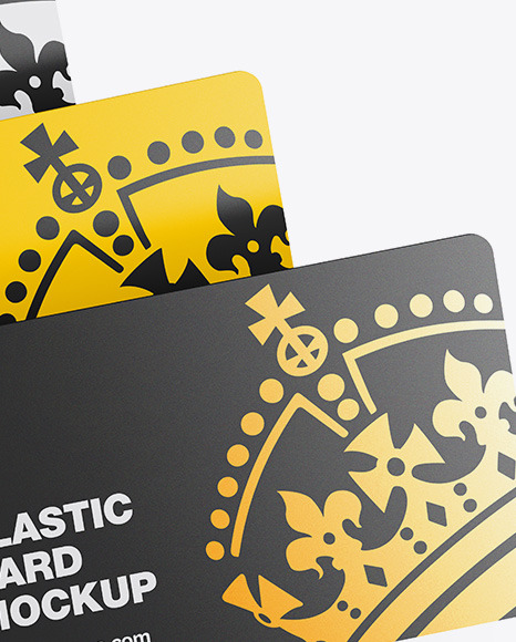 Tree Plastic Cards Mockup